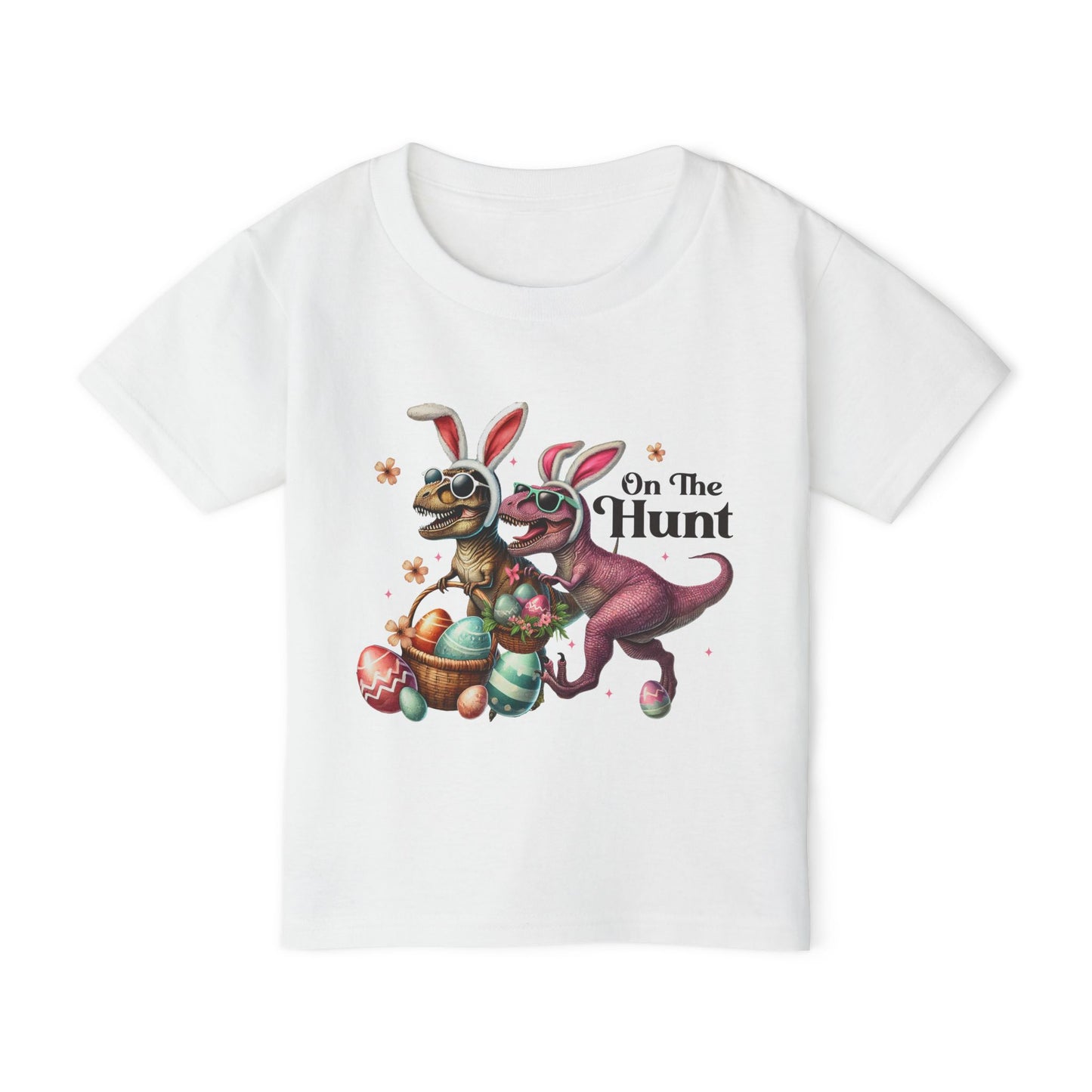 Dinosaur Easter Toddler T-Shirt - "On The Hunt"