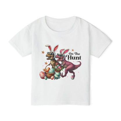 Dinosaur Easter Toddler T-Shirt - "On The Hunt"