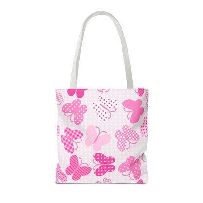 Pink Butterflies Summer Shopper Bag