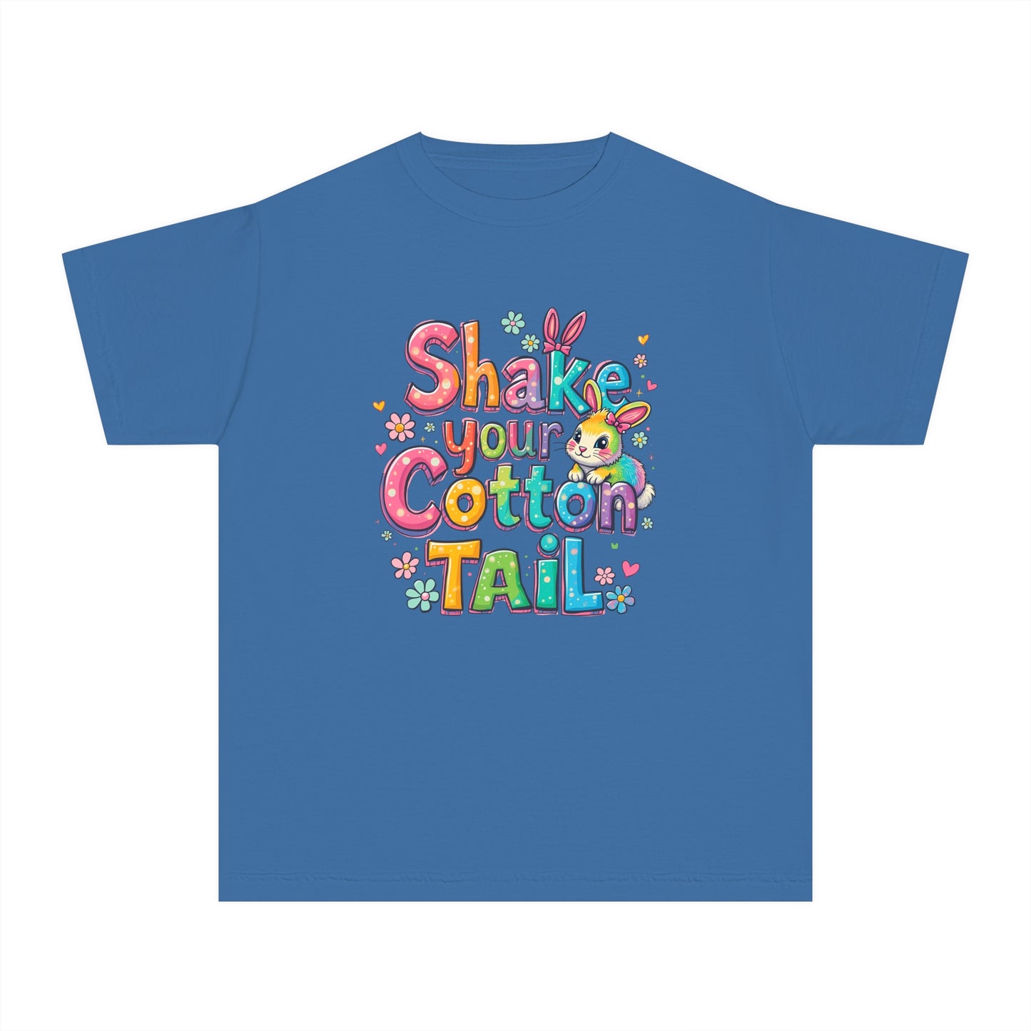 Youth Midweight Tee - 'Shake Your Cotton Tail' Cute Easter T-Shirt