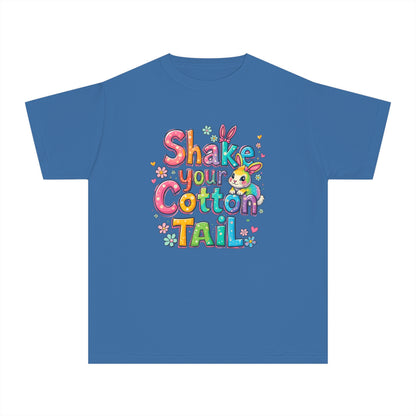 Youth Midweight Tee - 'Shake Your Cotton Tail' Cute Easter T-Shirt