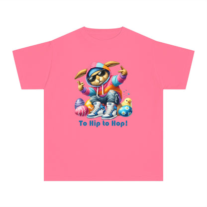 Cool Bunny Youth Midweight Tee for Easter Fun