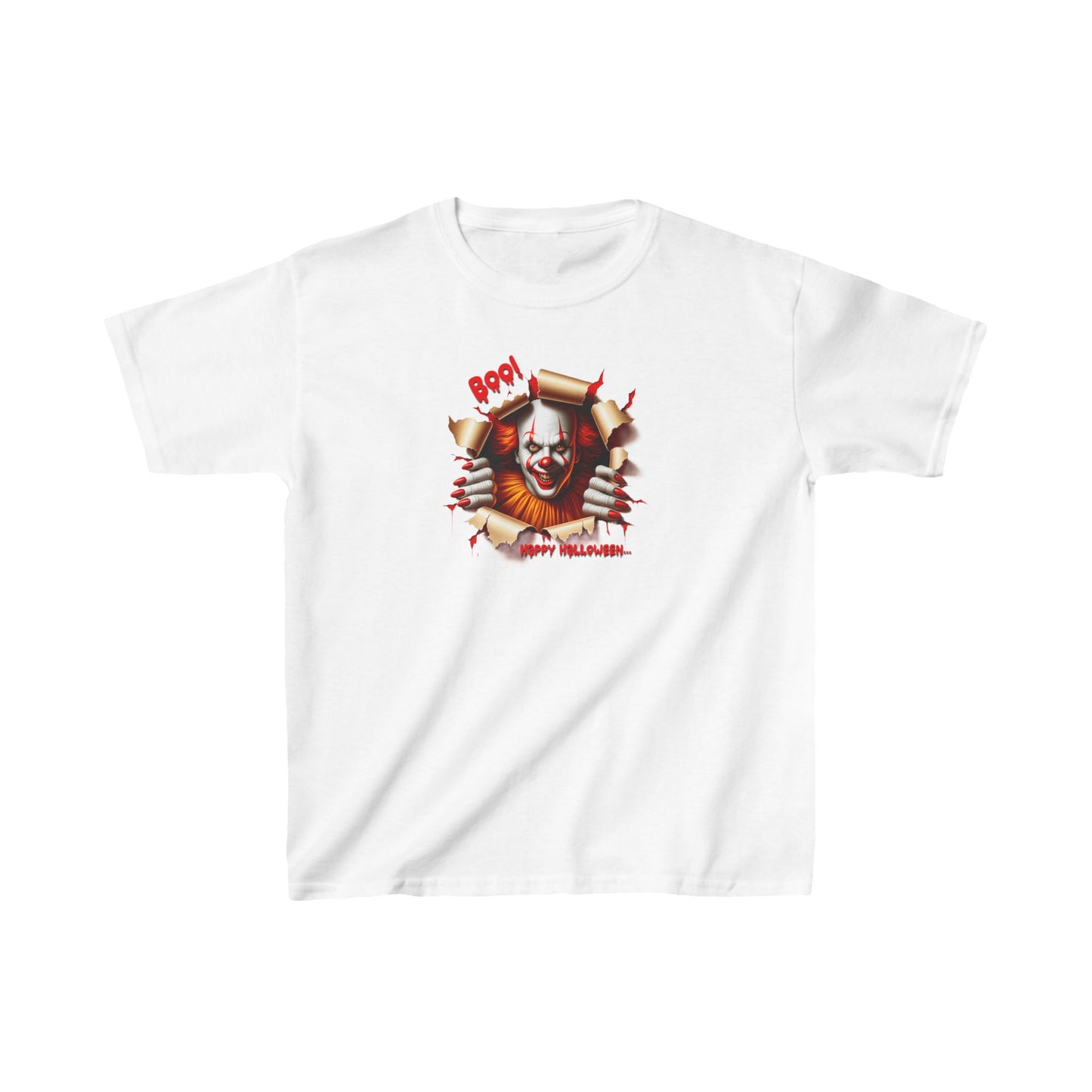 Creepy Clown Halloween Youth Tee