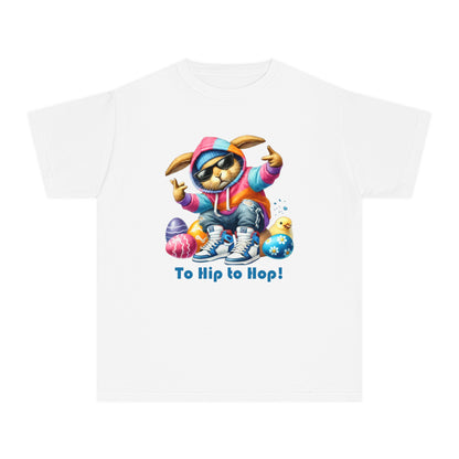 Cool Bunny Youth Midweight Tee for Easter Fun