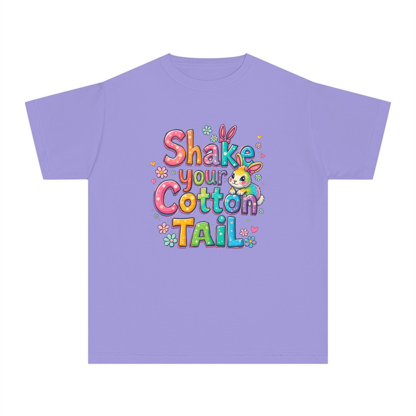 Youth Midweight Tee - 'Shake Your Cotton Tail' Cute Easter T-Shirt