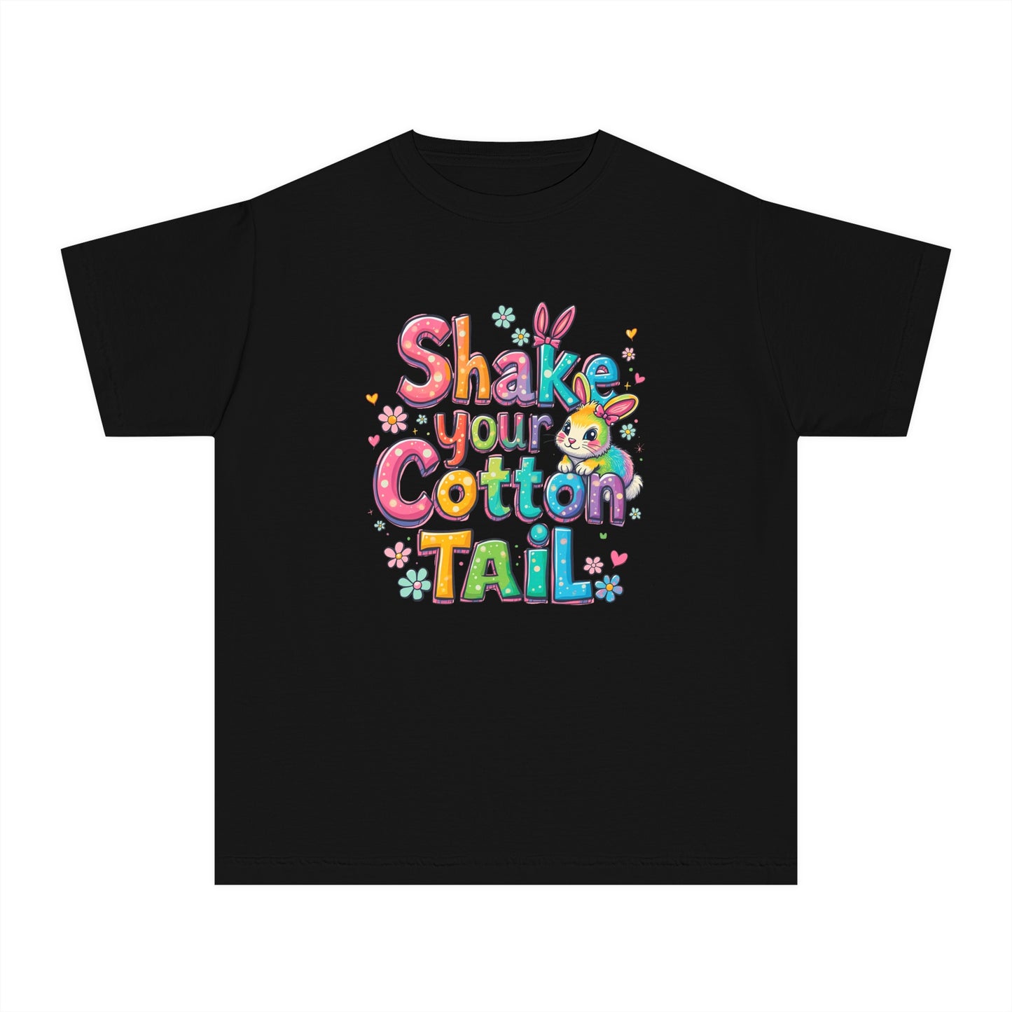 Youth Midweight Tee - 'Shake Your Cotton Tail' Cute Easter T-Shirt