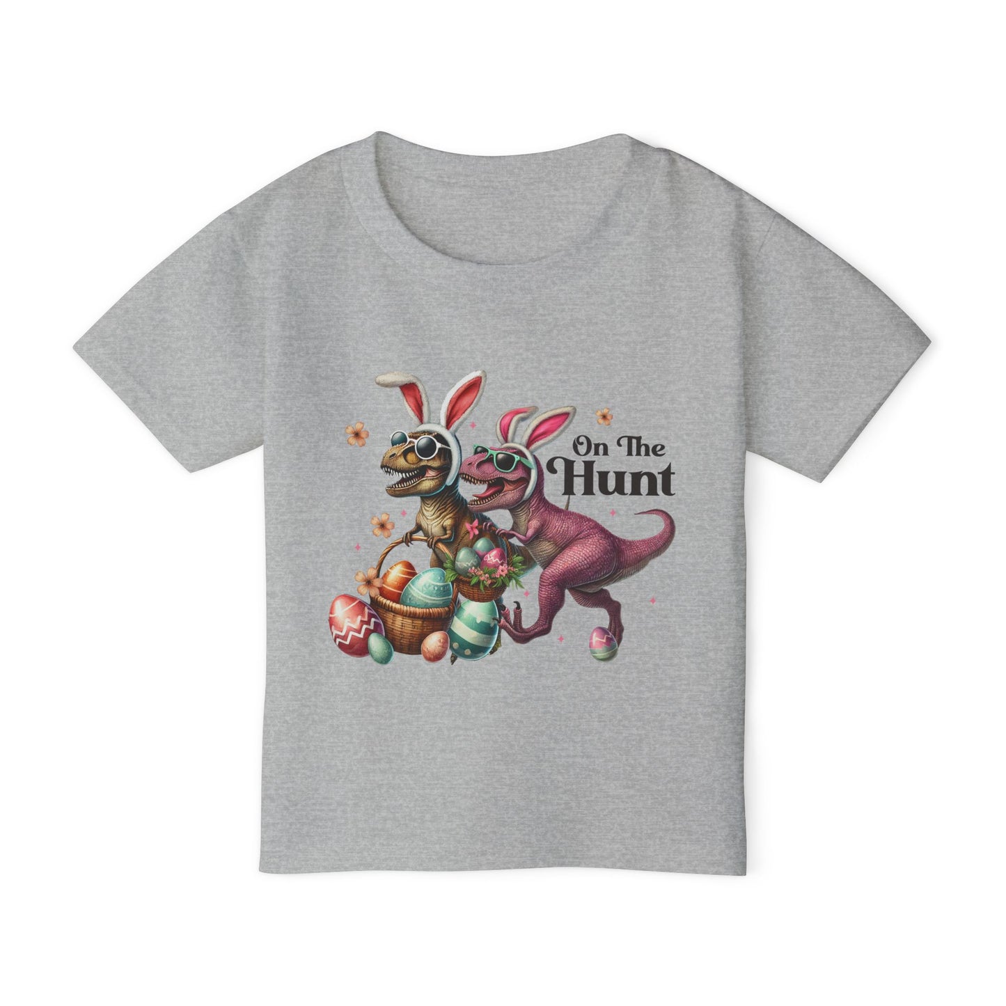 Dinosaur Easter Toddler T-Shirt - "On The Hunt"