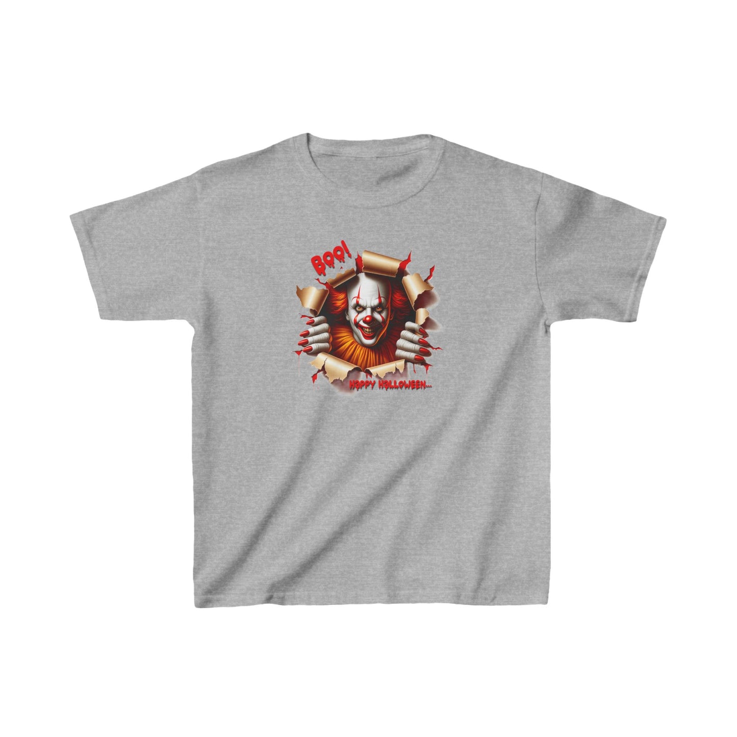 Creepy Clown Halloween Youth Tee