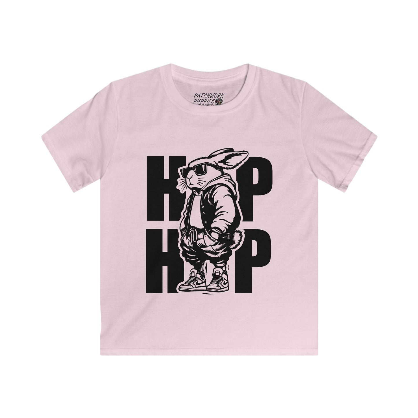 Kids Hip Hop Rabbit Tee - Cool Streetwear for Young Trendsetters