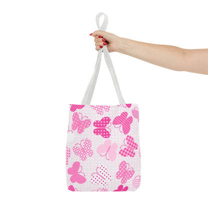 Pink Butterflies Summer Shopper Bag