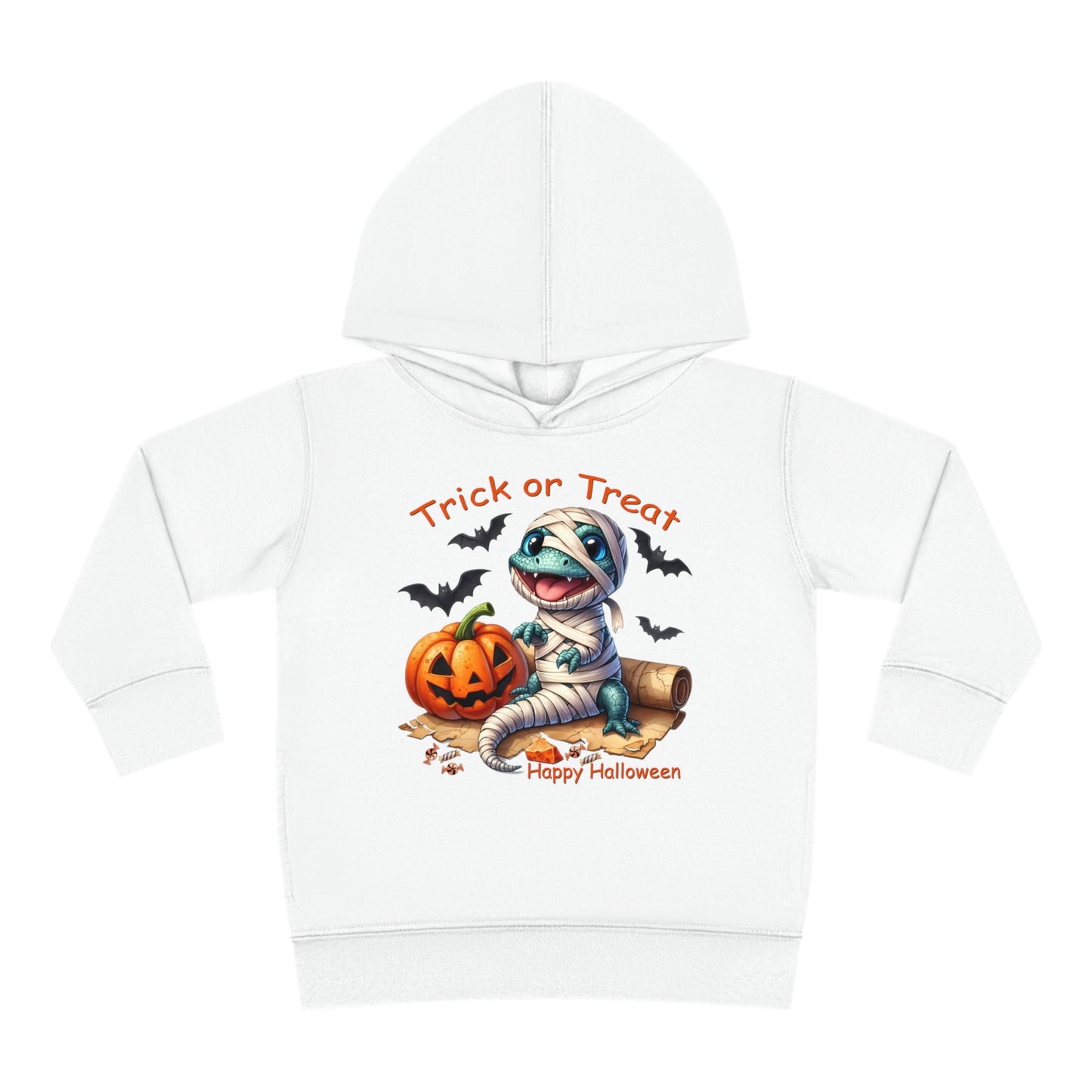 Lizard Wearing Mummy Costume Toddler Fleece Hoodie