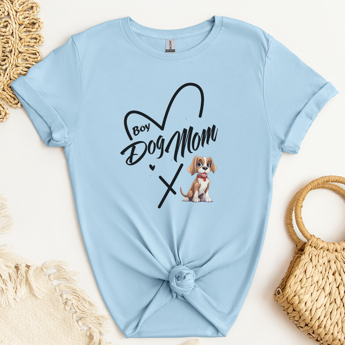 Cute Boy Dog Mom Long Sleeve & Short Sleeve Tees