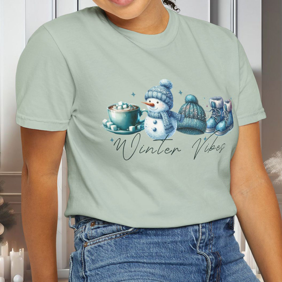 Blue Winter Vibes T-shirt