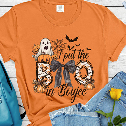 Put the Boo in Boujee Cute Halloween Tee