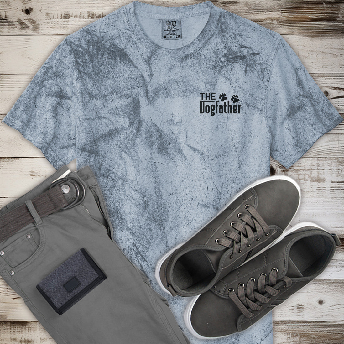 Cool "The Dog Father" Tie-Dyed Tee for Your Favorite Dog Father!