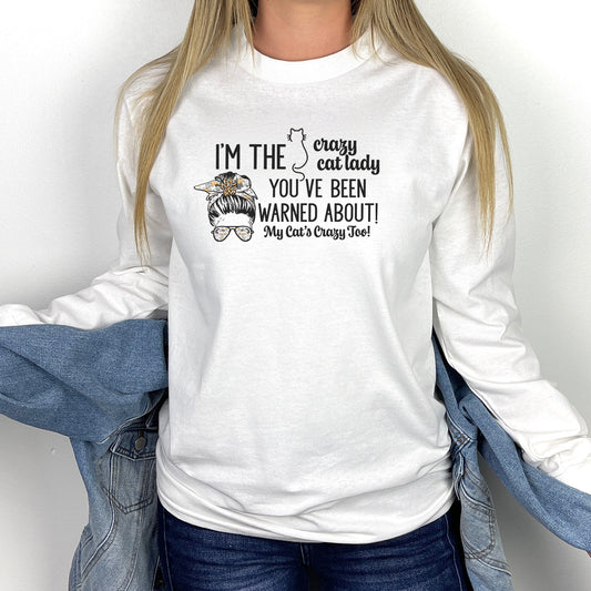 Crazy Cat Lady Long Sleeve Tee