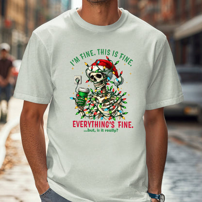 Skeleton Christmas Lights T-shirt