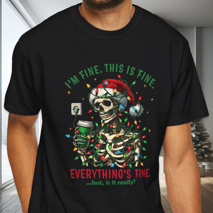 Skeleton Christmas Lights T-shirt