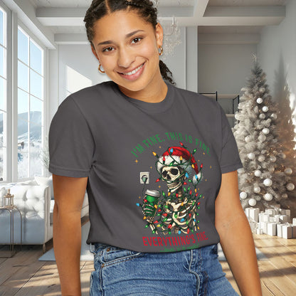 Skeleton Christmas Lights T-shirt