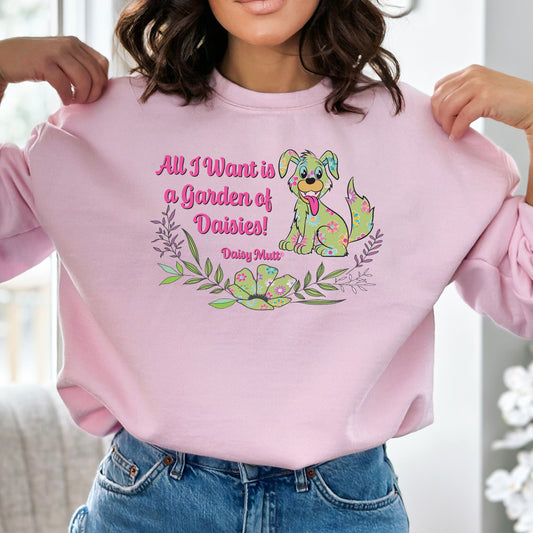 Super Cute Daisy Mutt Long Sleeve Sweatshirt