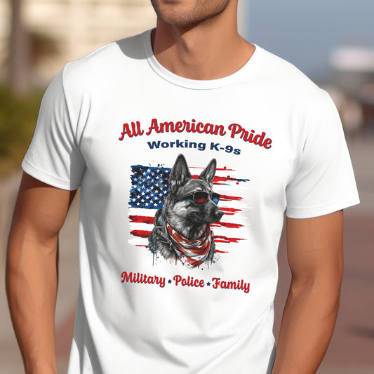 Show Your All American Pride & Support for our Working K-9s with this Awesome T-Shirt