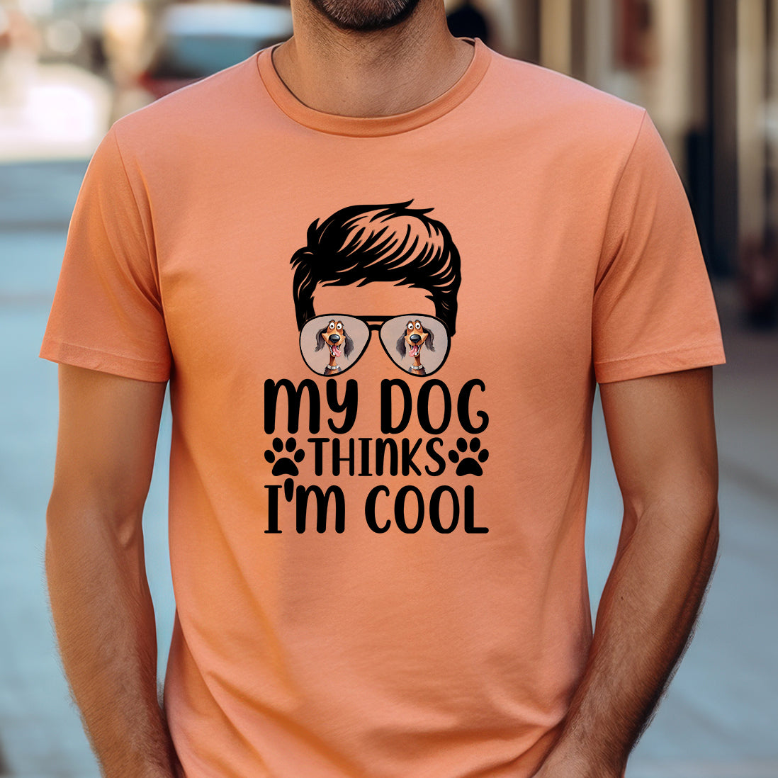 My Dog Thinks I'm Cool! - This cute tee is available in 4 colors