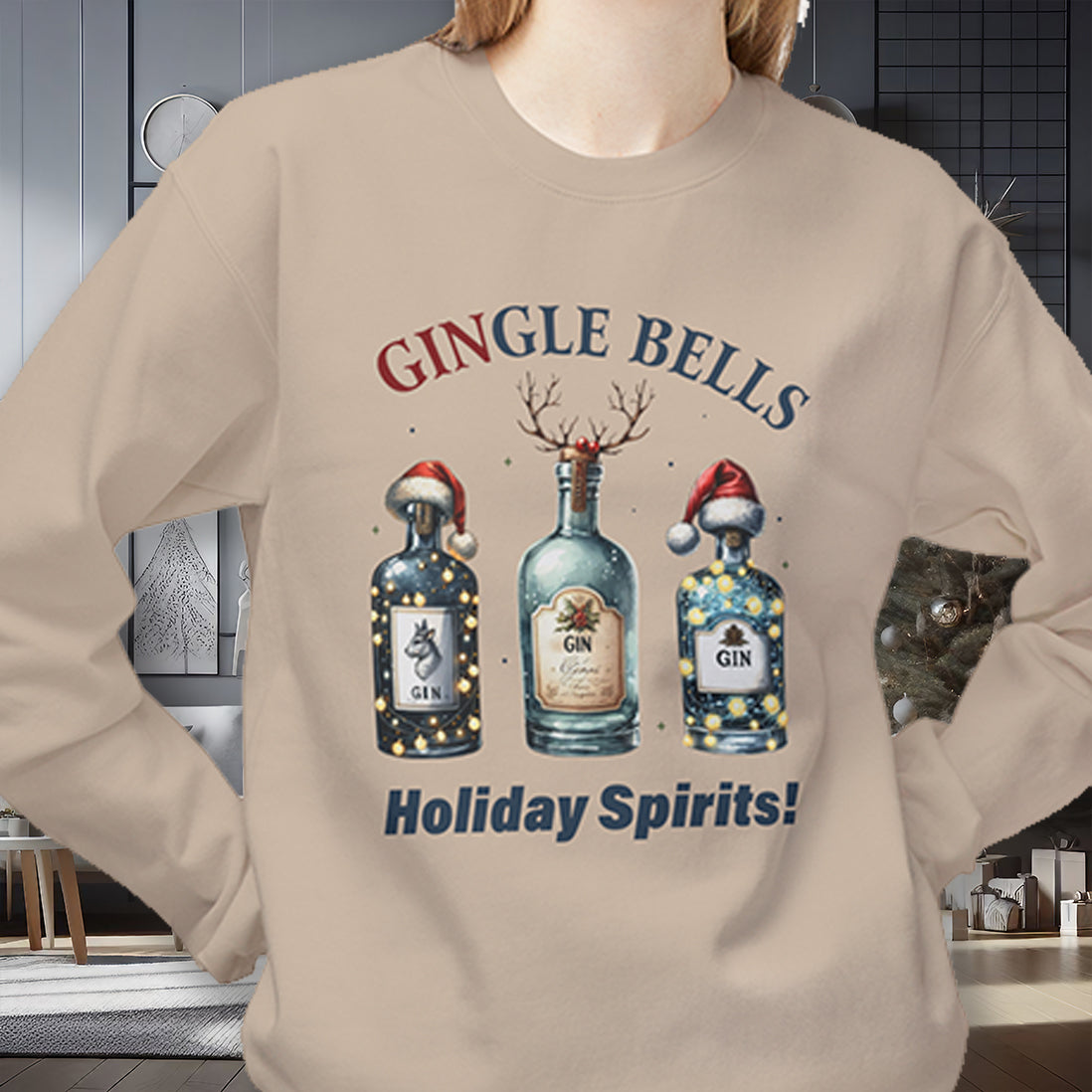 Holiday Gingle Bells Crewneck Sweatshirt