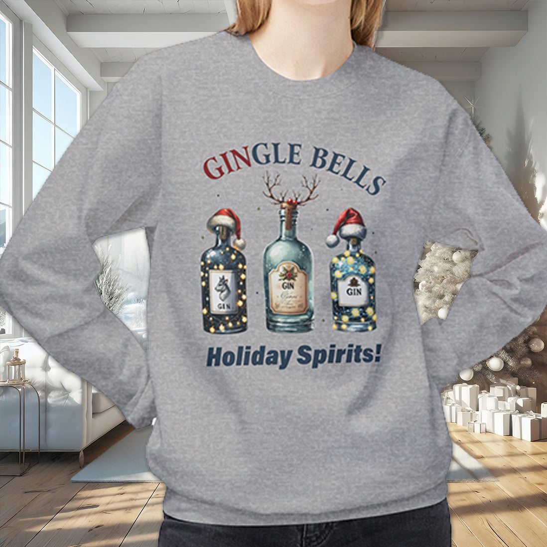 Holiday Gingle Bells Crewneck Sweatshirt