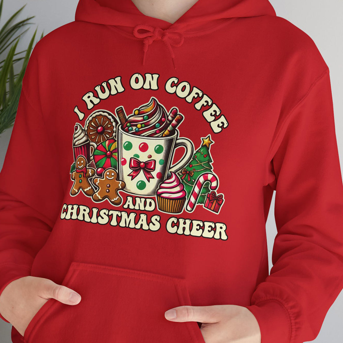 Christmas Cheer Hoodie for Snack Lovers