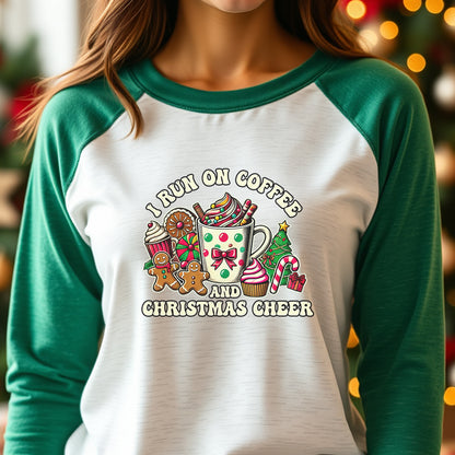 Holiday Coffee & Cheer Baseball Tee