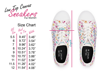 Low Top Women's Sneakers - "Save A Life"  in Multiple Colors