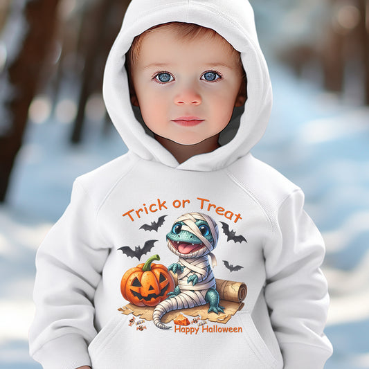 Lizard Wearing Mummy Costume Toddler Fleece Hoodie