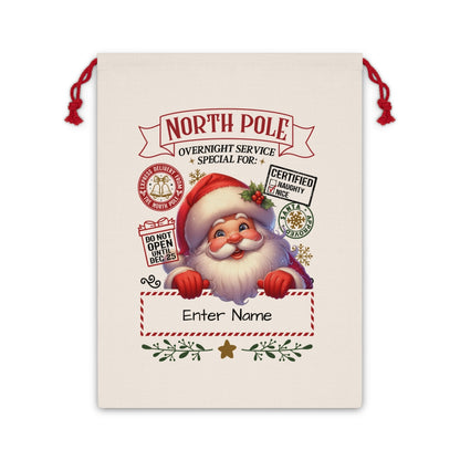 Christmas Gift Sack - Personalized North Pole Mail Theme